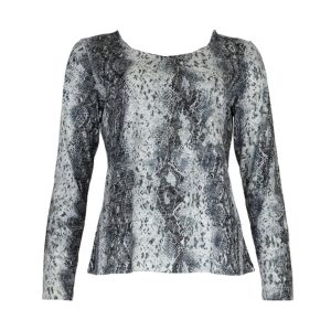 Julie Guerlande Print Top Teal.                  66Jg2ts101