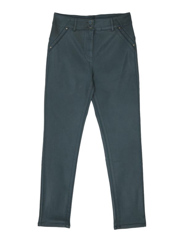 Julie Guerlande Pleather Jeans Teal.          66Jg2ps006