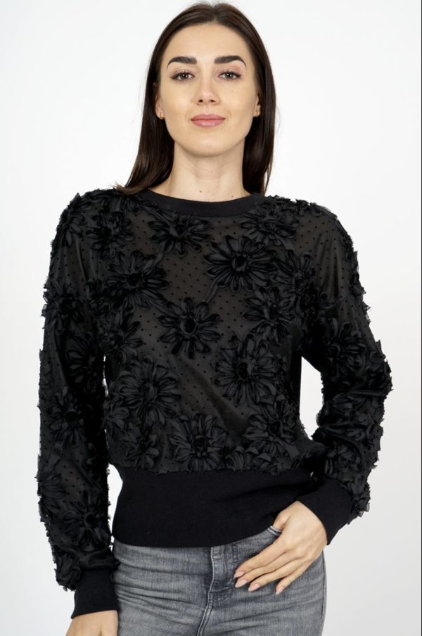MXO Flower Jumper Black.          12207