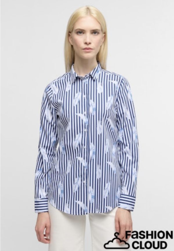 Eterna Stripe Blouse Navy.              7770/14