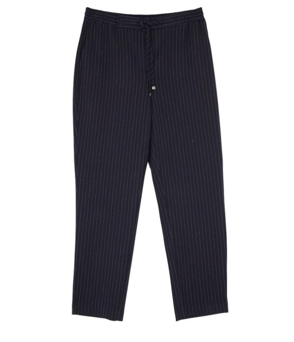 Julie Guerlande Pinstripe Trousers Navy.       66Jg2pv400 - Image 2
