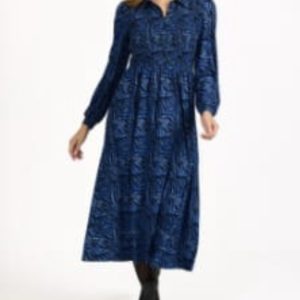 Mudflower Soft Feel Dress Royal.         Mf682
