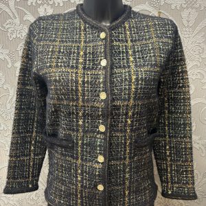 Castle Check Jacket Black.         Dm184/Blk