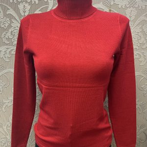 MXO Plain Polo Neck Red.           13307/Red
