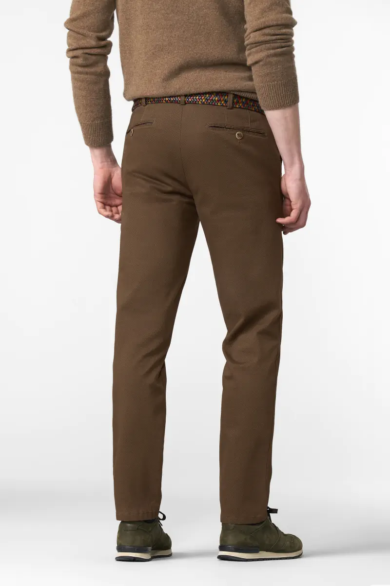 Meyer Oslo Stretch Cotton Slacks Cognac. 2-5654 - Image 2