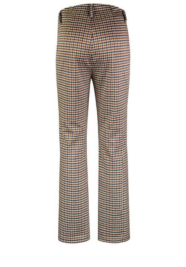 Bianca Sienna Check Trousers Beige.           60029 - Image 6