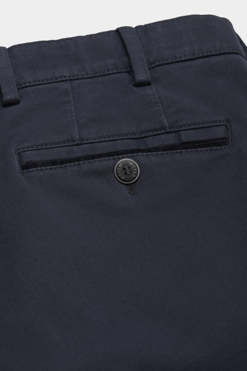 Meyer Oslo Stretch Chino Airforce.       2-5652 - Image 3