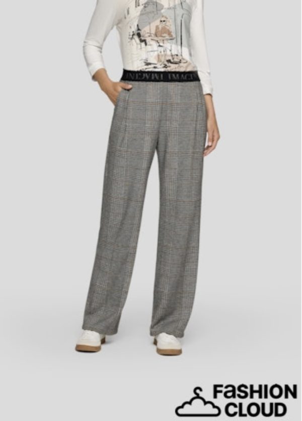 Rabe Check Trousers BLACK.           55-221451