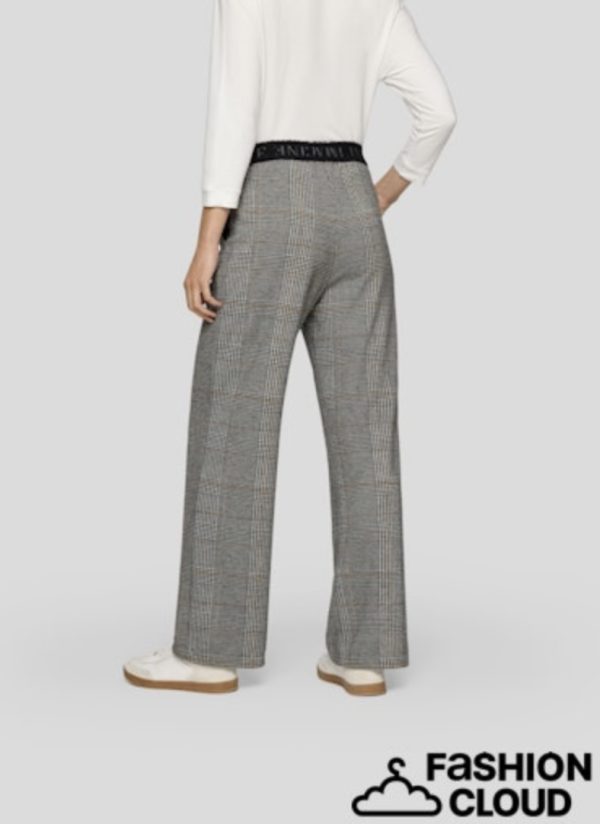 Rabe Check Trousers BLACK.           55-221451 - Image 2