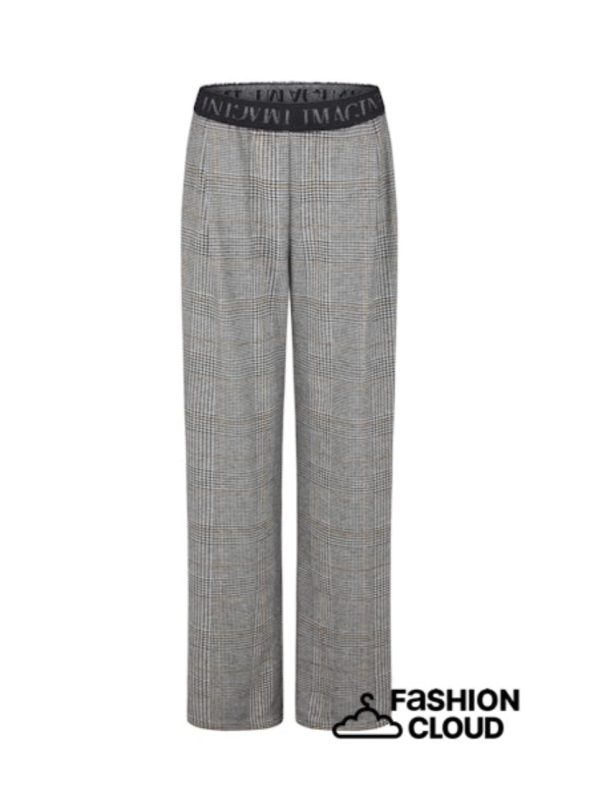Rabe Check Trousers BLACK.           55-221451 - Image 5