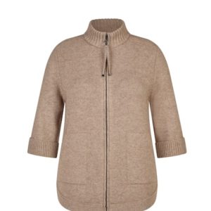Rabe Wool Zip Cardigan Sand.        55-221525