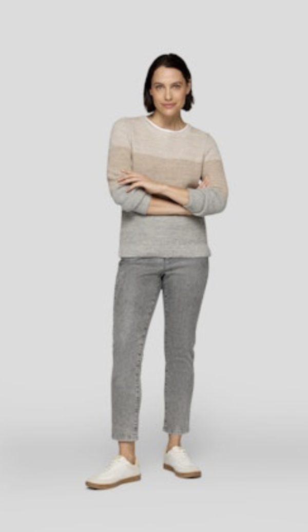 Rabe Lurex Jumper Sand.         55-121629 - Image 2