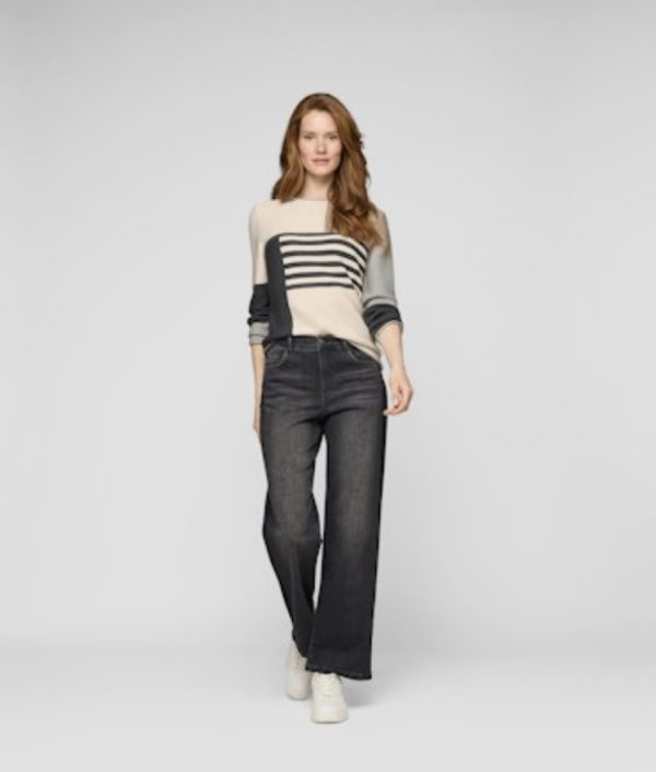 Rabe Stripe Jumper Slate.           55-121630