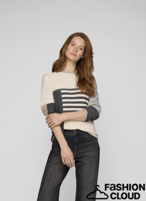 Rabe Stripe Jumper Slate.           55-121630 - Image 2