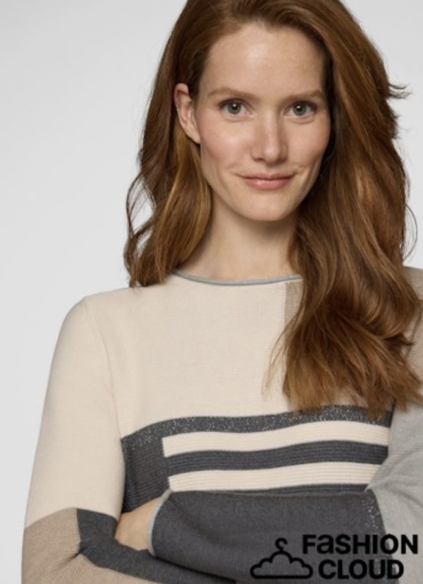 Rabe Stripe Jumper Slate.           55-121630 - Image 3