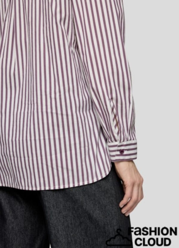 Rabe Stripe Blouse Plum.            55-222107 - Image 2