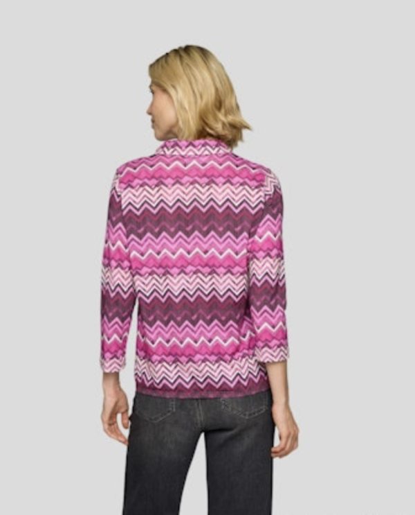 Rabe Elastic Bottom Stretch Top Plum.          55-122362 - Image 3