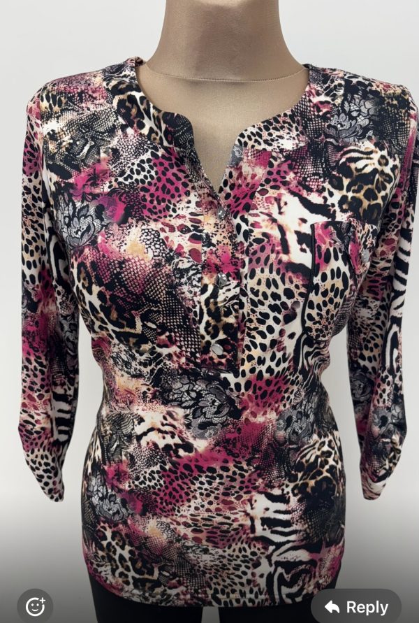 Yew R/N 3 Button Top Rose.             2531 B/Rse