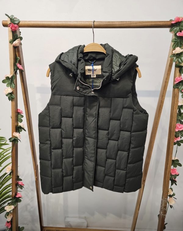 Short Quilted Gilet Khaki.              Jrt-06/Kki