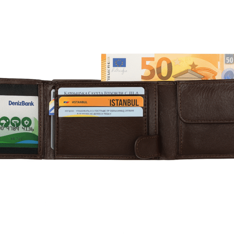 Jkel Leather Wallet RFID Block Brown.        Kbw13/Brn - Image 2
