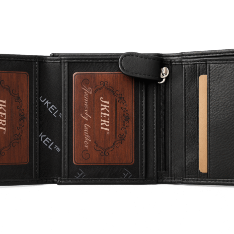 Jkel Leather Wallet RFID Block Black.        Kbw14/Blk - Image 3