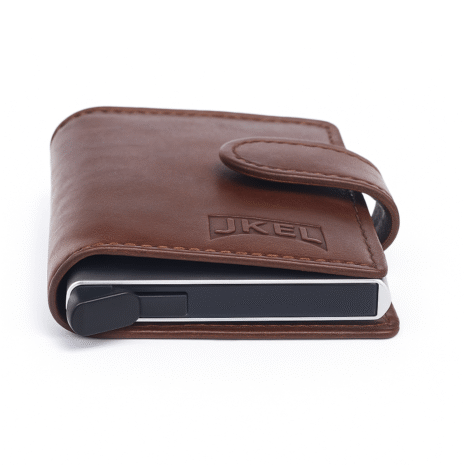 Jkel Rfid Pop Up Wallet Brown.           S-6/Brn - Image 4