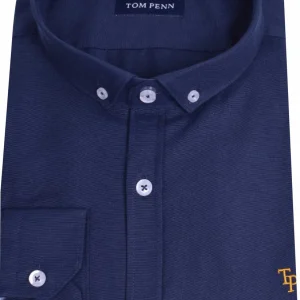 Tom Penn Oxford Shirt Navy.        Tpp330/Nvy