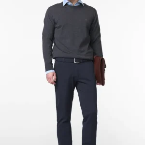 Meyer Oslo Stretch Chino Airforce.       2-5652