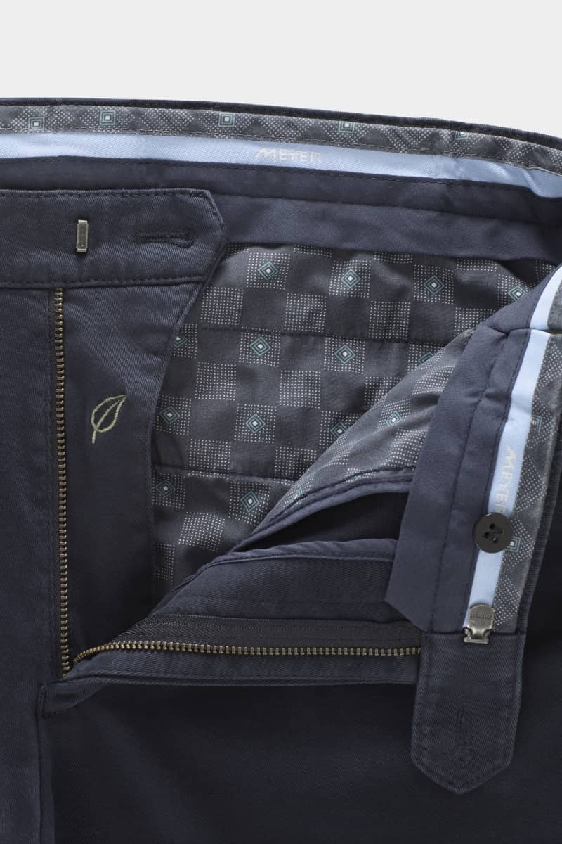 Meyer Oslo Stretch Chino Airforce.       2-5652 - Image 4