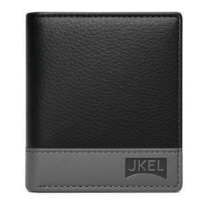 Jkel Leather Wallet RFID Block Black.        Kbw14/Blk