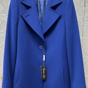 Christina Felix Wool Carcoat Royal.        413-4490