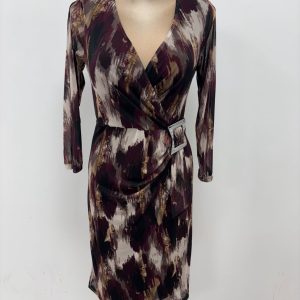 Yew Fancy Buckle Dress Burgundy.          1-4299/F Bur