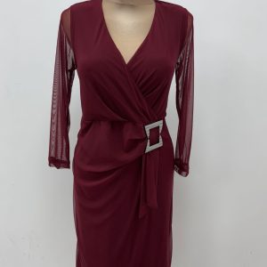 Yew Plain Buckle Dress Wine.        1-4299/P Wne