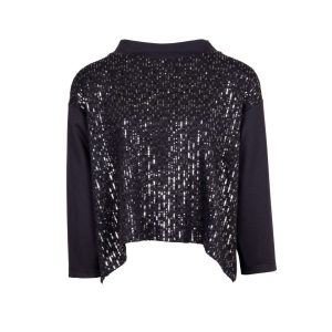 Peruzzi Pailette Top Black.             W25180