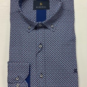 Mineral Perez Print Shirt Navy.           Ml252283
