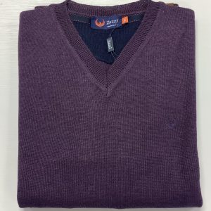 Zazzi Plain V-Neck Jumper Heather.         8874/H