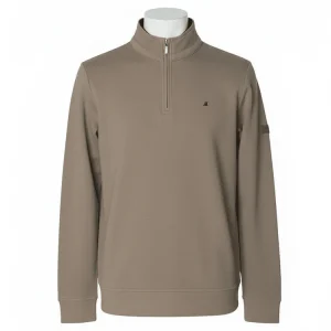 Mineral Kentucky 1/4 Zip Fleece Stone.              Ml301000a/Ste