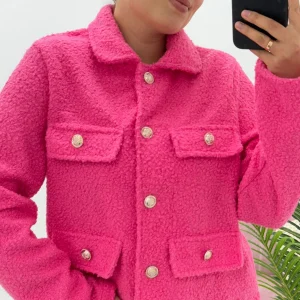 Chenille Jacket Pink. 8885/Pnk