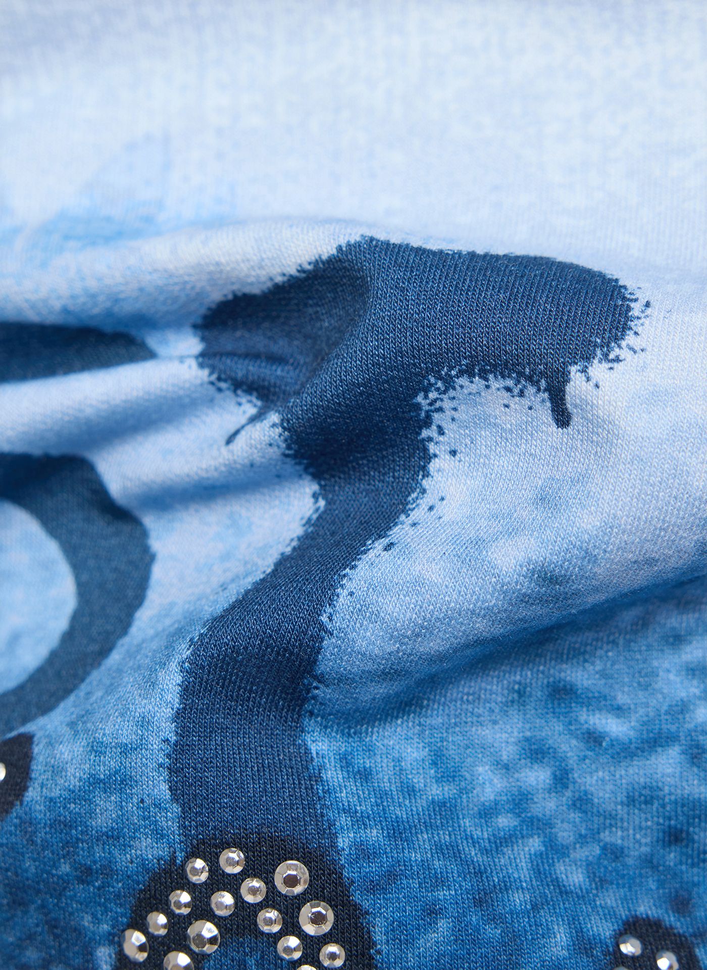 Rabe 2 Tone Print T-Shirt Blue. 56-114351 - Image 7