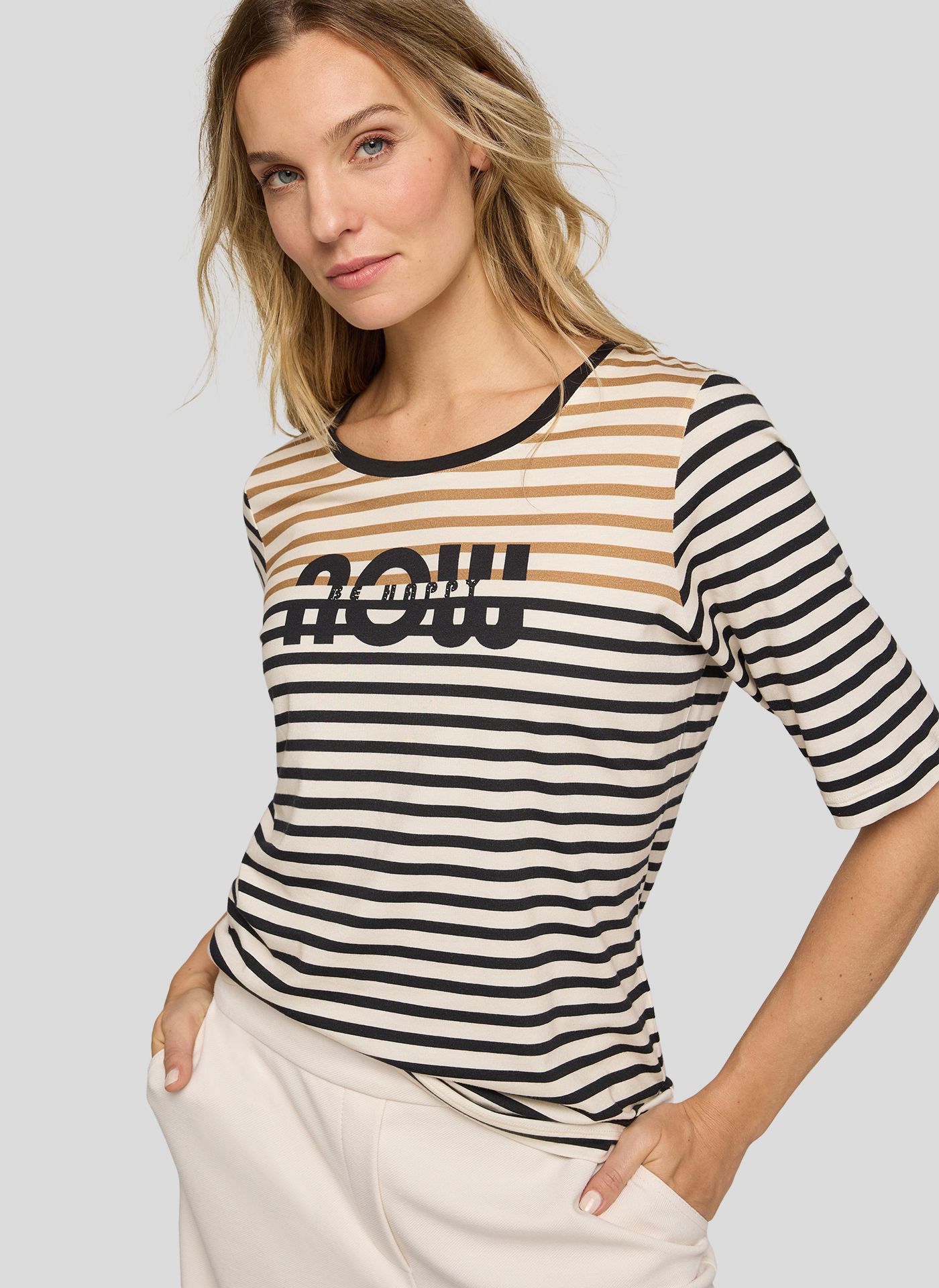 Rabe Stripe T-Shirt Black. 56-115366