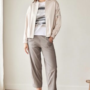 Peruzzi Blouson Jacket with Zip Champagne. S26127