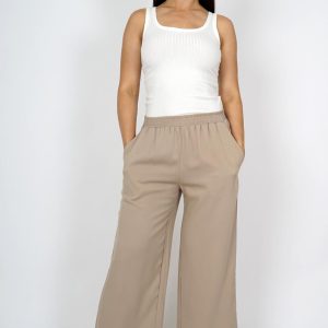 MXO Elastic Waist Slacks Sand. S38910/Snd