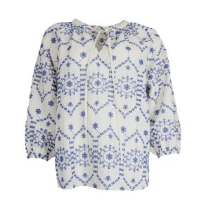 Julie Guerlande Print Top White. 67Jg2ch650