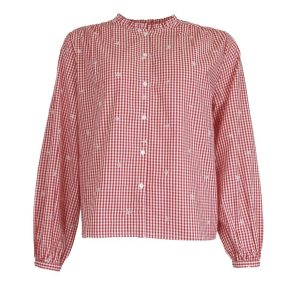 Julie Guerlande Check Shirt Red. 67Jg2ch130