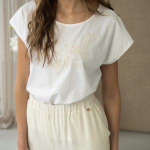 Hongo S/S Motif T-Shirt White. Fp30 M116