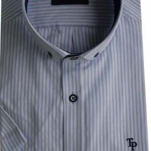 Tom Penn S/S Stripe Shirt Sky Blue. Tp-937/Sky