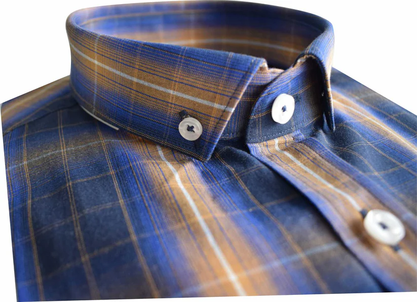 Tom Penn L/S Check Shirt Tan. Tp-939 - Image 3