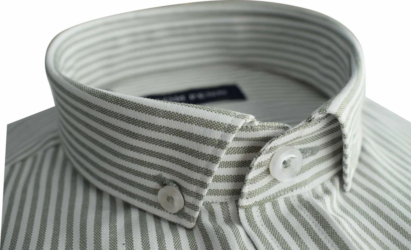 Tom Penn L/S Stripe Shirt Green. Tp-936 - Image 2