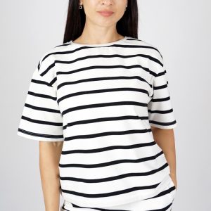 MXO R/N Stripe T-Shirt Black.       32250