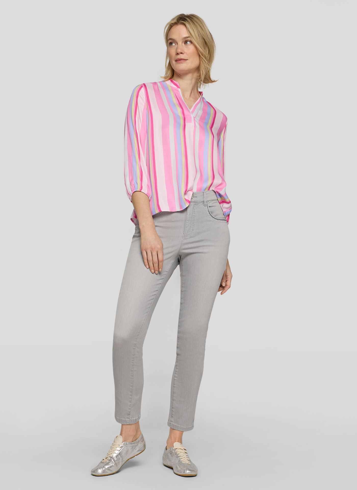 Rabe Stripe Blouse Pink. 56-117104